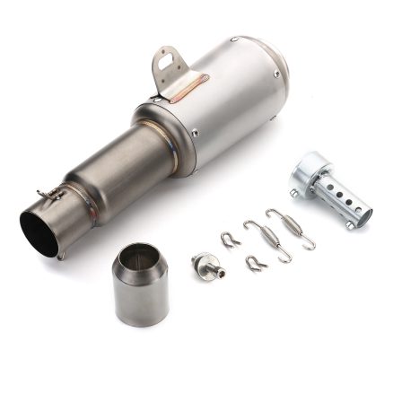 38-51mm Stainless Steel Universal Motorcycle Exhaust Muffler Pipe System 5