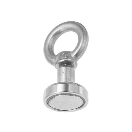 Effetool 16mm 5kg Neodymium Recovery Magnet Metal Detector Eyebolt Circular Ring Magnet 4