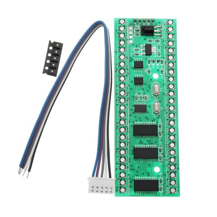 DC 5V To 6V 250mA RGB Double Channel Double 24 LED Level Indicator MCU With Adjustable Display Mode 2