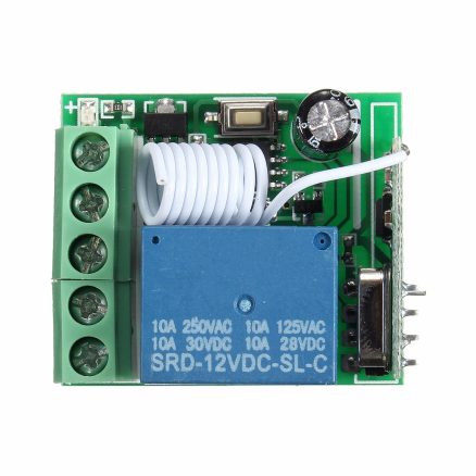10pcs DC12V 10A 1CH 433MHz Wireless Relay RF Remote Control Switch Receiver Board 5