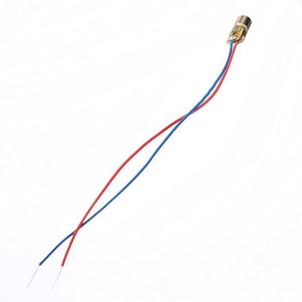 100 pcs DC 5V 5mW 650nm 6mm Laser Dot Diode Module Red Copper Head Tube 2