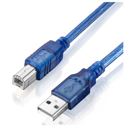 10pcs 30CM Blue USB 2.0 Type A Male to Type B Male Power Data Transmission Cable For 4