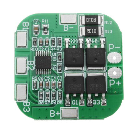 3pcs DC 14.8V / 16.8V 20A 4S Lithium Battery Protection Board BMS PCM Module For 18650 Lithium LicoO2 / Limn2O4 Short Circuit Protection 3