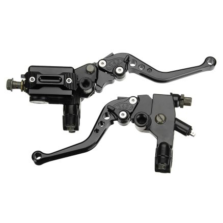 7/8inch CNC Universal Motorcycle Brake Clutch Master Cylinder Lever Set Reservoir 2