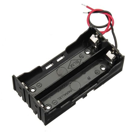 3pcs DIY DC 7.4V 2 Slot Double Series 18650 Battery Holder Battery Box With 2 Leads - Image 2