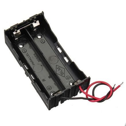 3pcs DIY DC 7.4V 2 Slot Double Series 18650 Battery Holder Battery Box With 2 Leads - Image 4