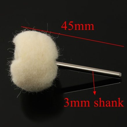 1pcs 3mm Shank Wool Polishing Ball Buffing Wheel For Jade Jewelry 2