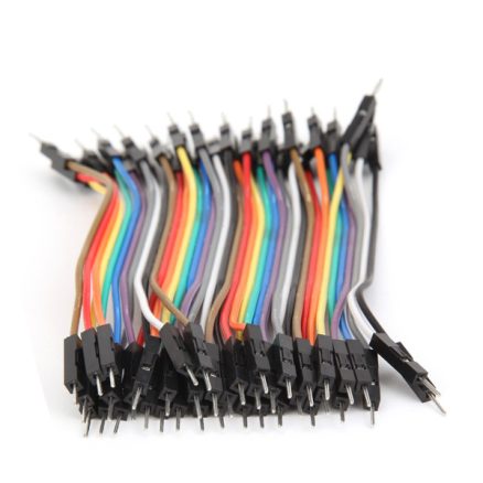 40pcs 10cm Male To Male Jumper Cable Dupont Wire 4
