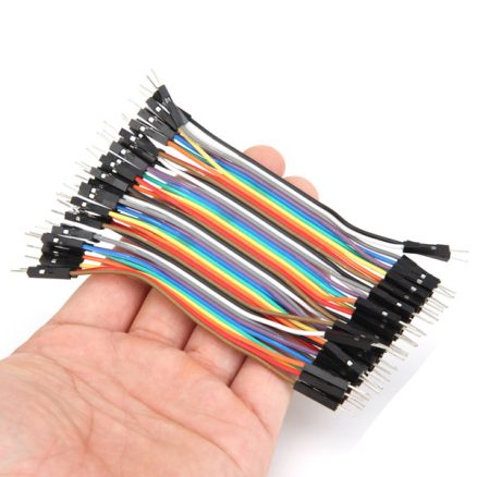40pcs 10cm Male To Male Jumper Cable Dupont Wire 5