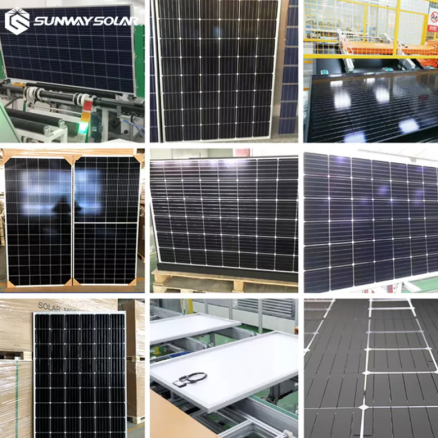 Sunway high quality 9bb solar panels 405w half-cell panels solar 400w mono solar panels 2