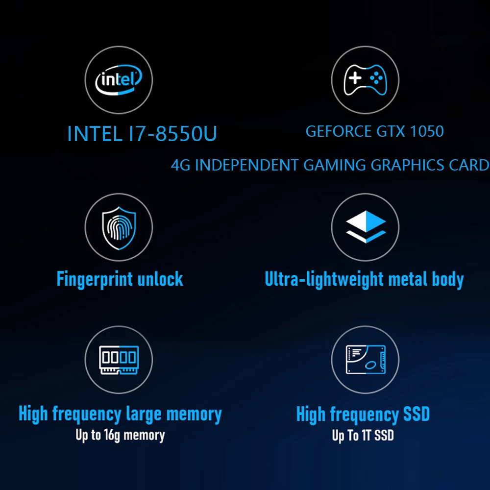 Gaming Laptop 10th Gen Intel Core i9 10880H i7 10750H GTX 1650 4G 16.1 Inch  144Hz IPS Screen Notebook PC Windows 11 Computer
