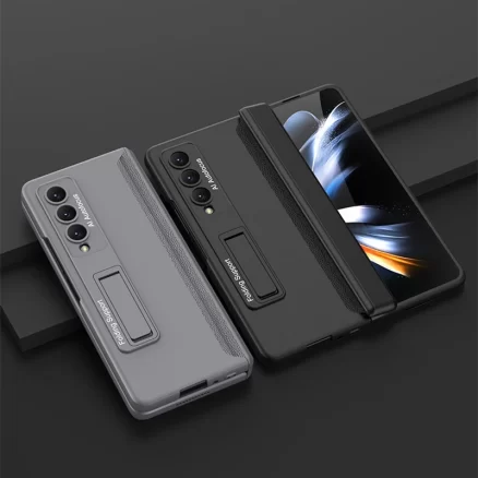 Shockproof Armor Case for Samsung Galaxy Z Fold 4 5G Magnetic Hinge Case Stand Hard PC Cover for Samsung Z Fold4 Kickstand Case 2