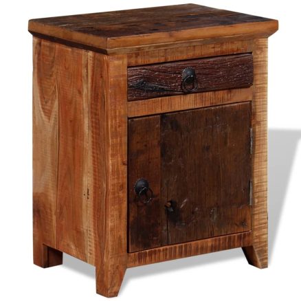 Nightstand Solid Acacia Reclaimed Wood 1