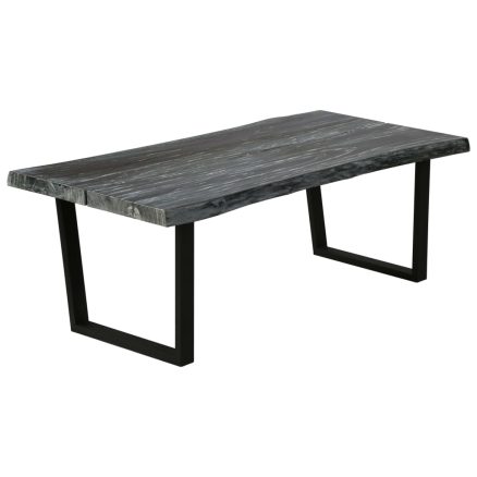 Coffee Table Solid Mindi Wood 102x56x41 Cm Grey