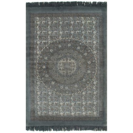 Kilim Rug Cotton 120x180 Cm With Pattern Grey