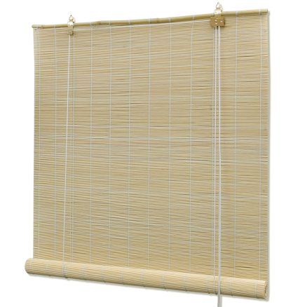 Natural Bamboo Roller Blinds 80 X 160 Cm 1