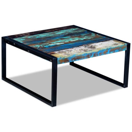 Coffee Table Solid Reclaimed Wood 80x80x40 Cm