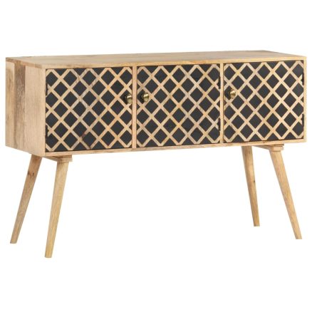 Sideboard 118x35x75 Cm Solid Mango Wood 1