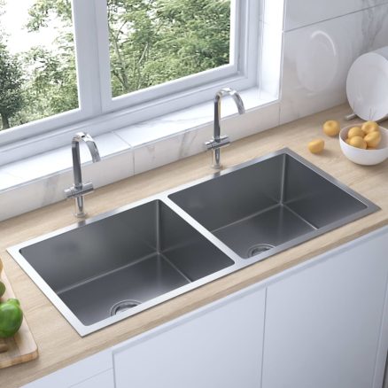 148774 Handmade Kitchen Sink Stainless Steel 1