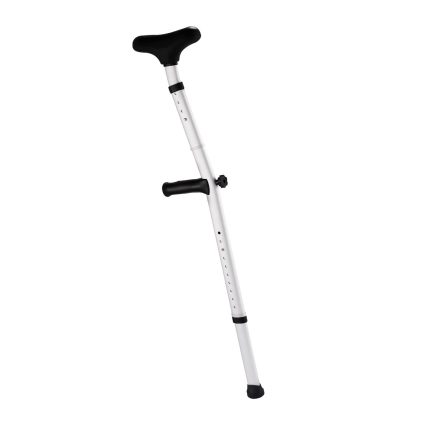 Evekare Heavy Duty Under Arm Walking Crutch - Silver 1