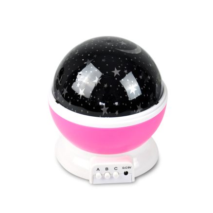 Star Moon Sky Starry Night Projector Light Lamp For Kids Bedroom Pink 1