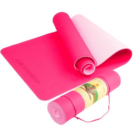 Powertrain Eco-Friendly TPE Pilates Exercise Yoga Mat 8mm - Pink 1