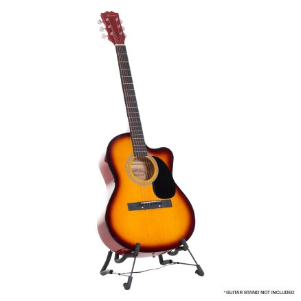 Karrera Acoustic Cutaway 40in Guitar - Sunburst 1