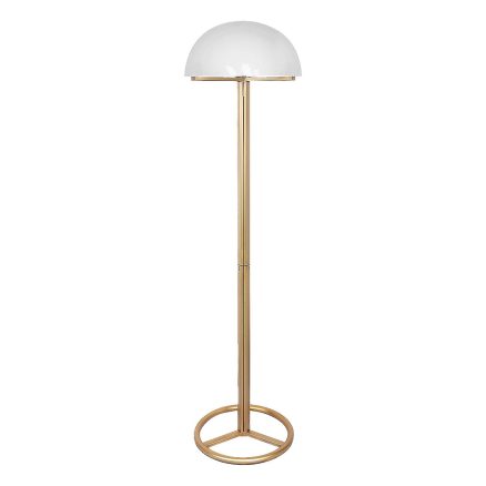Metal Floor Lamp with White Acrylic Shade by Sarantino 1