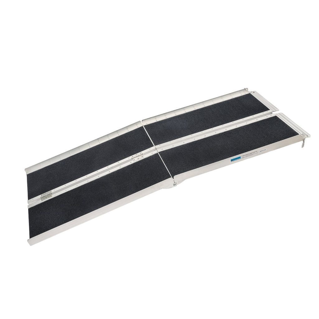 Aluminium Portable Wheelchair Ramp High-Grip R03 5ft - Dr Techlove