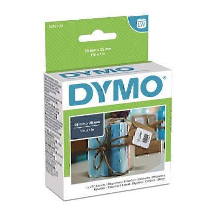 Dymo LW 25mm x 25mm White 1