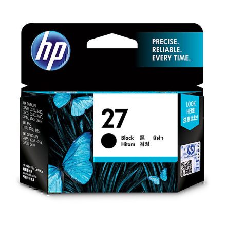 HP #27 Black Ink Cart C8727AA 1