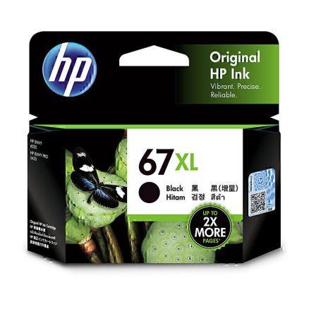 HP #67XL Black Ink 3YM57AA 1