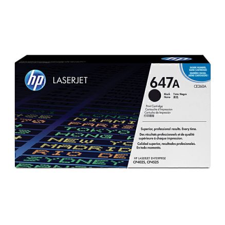 HP #647A Black Toner CE260A 1