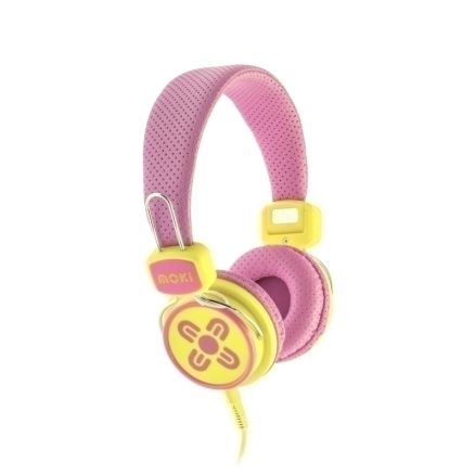 Moki Kids Safe Headphone Pk/Yl 1