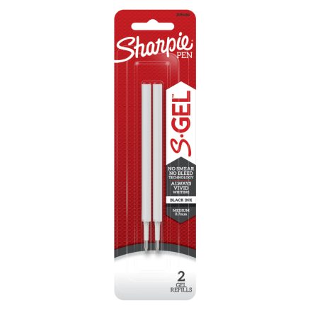 Sharpie Gel Refill Blk Pk2 Bx6 1