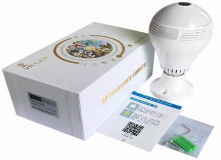 V380 PRO CCTV Camera Flat Light Bulb - Single Light Source - Image 2