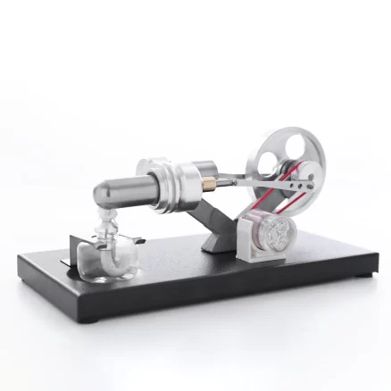Hot Air Stirling Engine Model DIY Assembly Kit Generator with 4 LED Light 8
