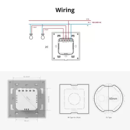 SONOFF TX Ultimate Smart Touch Wall Switch 5