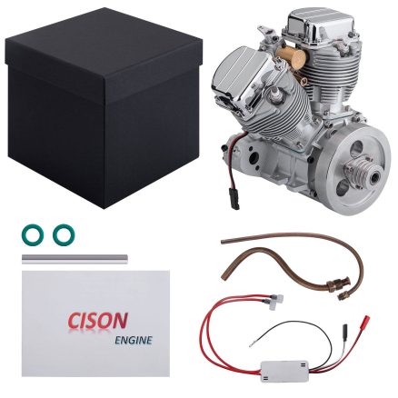 CISON FG-VT9 9cc V-twin V2 Engine Four-stroke Air-cooled Motorcycle RC Gasoline Engine 8