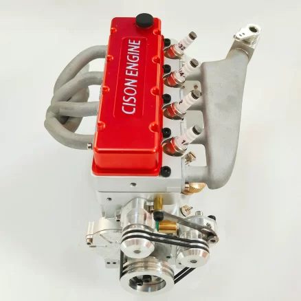 CISON L4-175 17.5cc Miniature OHV Four-cylinder Four-Stroke Engine Kits that Runs on Gas for RC Cars Ships - Image 2