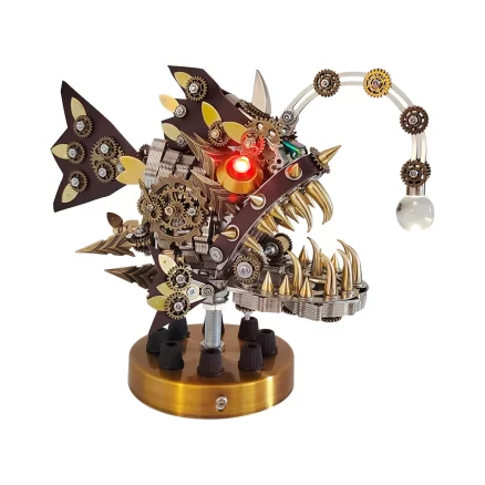 DIY Steampunk Style Metal Anglerfish Model Kits 1000Pcs+ 8