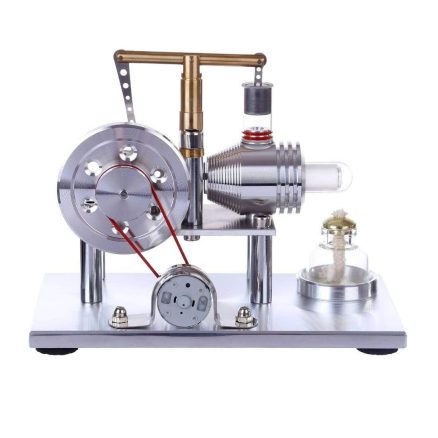 Stirling Engine Kit Hot Air Engine Motor Model Educational Toy Electricity Generator Colorful LED - Image 2