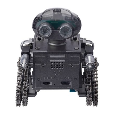 TECHING 160PCS Metal Remote Control Tank Robot Building Kits Bluetooth Speaker DM518 - Image 4