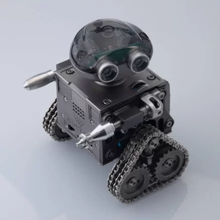 TECHING 160PCS Metal Remote Control Tank Robot Building Kits Bluetooth Speaker DM518 - Image 7