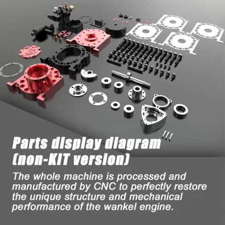 Toyan RS-S100 Single Rotor Rotary Engine Model with Starter Kit Base Full Set One Key Start 4