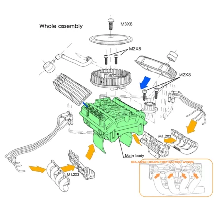 GRC Simulation V8 Engine Motor Kits That Runs F82 without CTS - Image 3