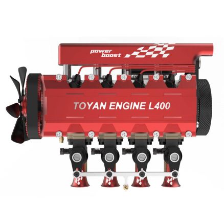 TOYAN FS-L400 14cc Inline 4 Cylinder 4 Stroke Water-cooled Assembly Engine Model For RC Model Car Ship Airplane (Verson: Gasoline FS-L400BGC) 13