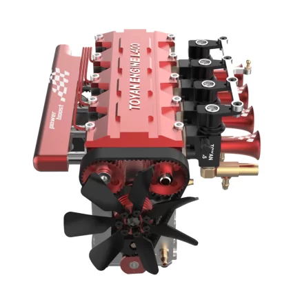 TOYAN FS-L400 14cc Inline 4 Cylinder 4 Stroke Water-cooled Assembly Engine Model For RC Model Car Ship Airplane (Verson: Gasoline FS-L400BGC) 14