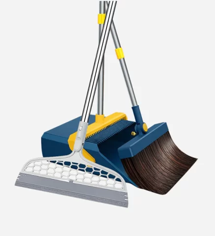 Joybos® Broom and Windproof Dustpan with Adjustable Handle 3