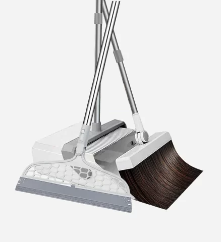 Joybos® Broom and Windproof Dustpan with Adjustable Handle 4